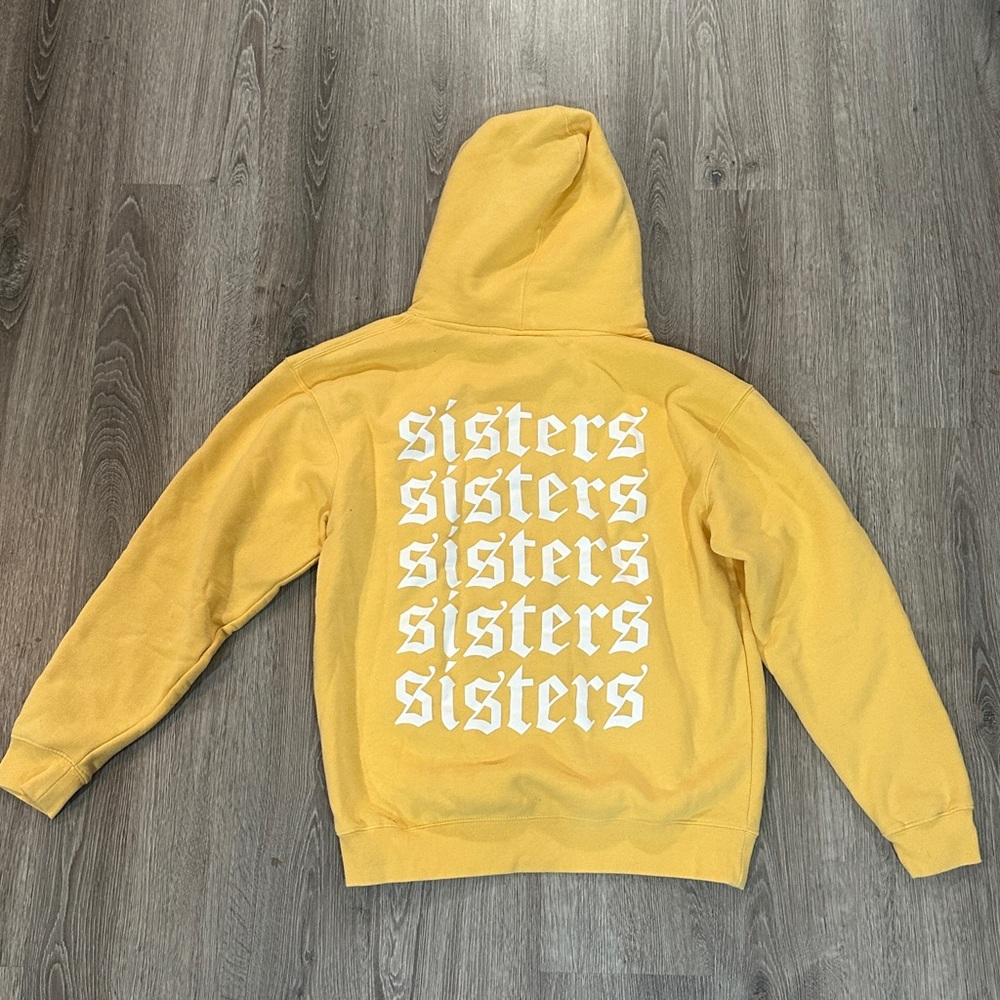 Sisters’ Yellow Hoodie with Print size Medium (M)